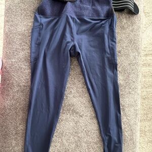 Tommie Copper Navy Blue Support Belt Leggings